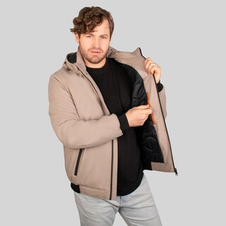 Foto 3 | Foto 3 | Chamarra Tipo Bomber Para Hombre Con Bolsillo Interno Greenlander Beige