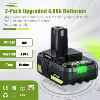 Foto 2 | Foto 2 | Batería Bonacell De 18v 4.0ah De Litio Para Ryobi One+ - Venta Internacional.
