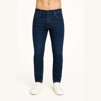 Jeans De Mezclilla Corte Slim Tono Medio Para Hombre
