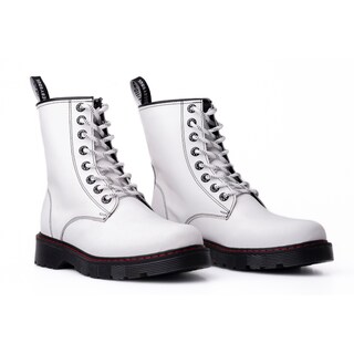 Foto 3 | Foto 3 | Botas Offlander Tipo Militar Piel Napa Blanco
