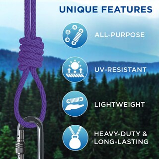 Foto 4 | Foto 4 | Cuerda De Algodón Teceum 5 Mm De Diámetro 30 M Morada Resistente - Venta Internacional.