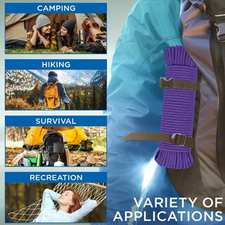 Foto 5 | Foto 5 | Cuerda De Algodón Teceum 5 Mm De Diámetro 30 M Morada Resistente - Venta Internacional.