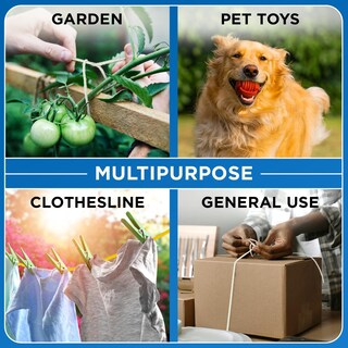 Foto 7 | Foto 7 | Cuerda De Algodón Teceum 5 Mm De Diámetro 30 M Morada Resistente - Venta Internacional.