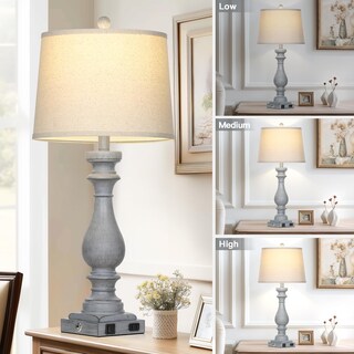 Foto 4 | Foto 4 | Lamp Cinkeda Vintage De 74 Cm Juego De 2 Puertos Usb Y Toma De Corriente Alterna - Venta Internacional.