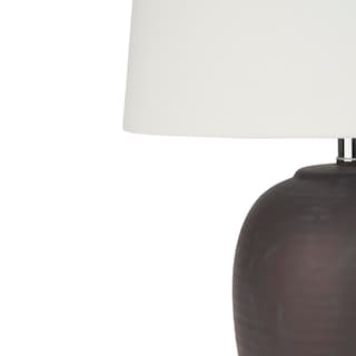 Foto 6 | Foto 6 | Maceta De Cerámica Con Pantalla Color Morado Oscuro 23 Pulgadas De Lamp Nourison Home - Venta Internacional.