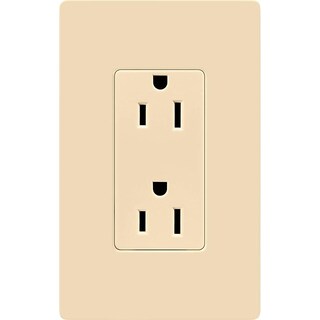 Foto 2 | Foto 2 | Enchufe Eléctrico Dúplex Lutron Claro De 15 Amperios Color Marfil Paquete De 2 - Venta Internacional.