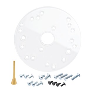 Foto 1 | Foto 1 | Placa Base Para Router Powertec Acrílica Transparente De 6.5 Pulgadas Con Tornillos - Venta Internacional.