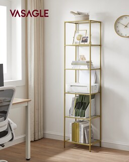 Foto 2 | Foto 2 | Estantería de Cristal SongmicsHome 6 Niveles Cristal Templado