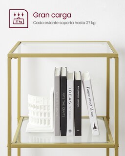 Foto 3 | Foto 3 | Estantería de Cristal SongmicsHome 6 Niveles Cristal Templado