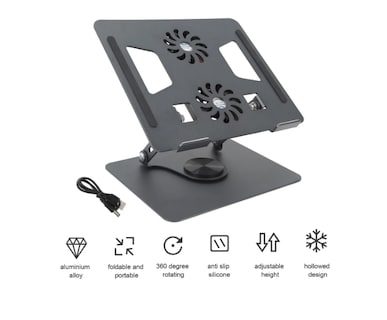 Foto 2 | Foto 2 | Base Soporte Xtellar Para Portátil Ajustable Con Enfriador Gamer