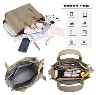 Foto 3 | Foto 3 | Bolso De Moda Xtellar Para Mujer Bolso De Pana Casual