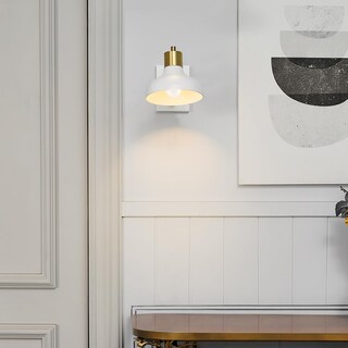 Foto 3 | Foto 3 | Lámpara De Pared Globe 51344 De Latón Blanco Con Brazo Oscilante Enchufable - Venta Internacional.