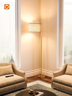 Foto 3 | Foto 3 | Lámpara De Pie Addlon Con Mando A Distancia Led De 9 W Latón Dorado Y Beige - Venta Internacional.