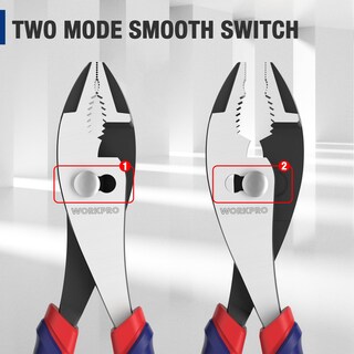 Foto 4 | Foto 4 | Pinzas Workpro De 8'' Con Junta Deslizante  Antióxido Y Mango Suave - Venta Internacional.