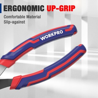 Foto 5 | Foto 5 | Pinzas Workpro De 8'' Con Junta Deslizante  Antióxido Y Mango Suave - Venta Internacional.