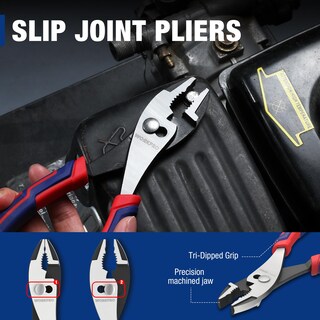 Foto 6 | Foto 6 | Pinzas Workpro De 8'' Con Junta Deslizante  Antióxido Y Mango Suave - Venta Internacional.