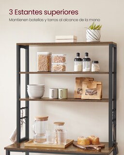 Foto 4 | Foto 4 | Estantería SongmicsHome 6 Niveles 40 x 80 x 167 cm