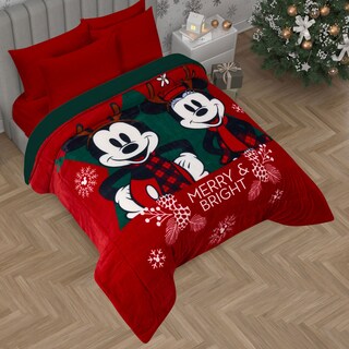 Foto 4 | Foto 4 | Edredón Serenity Matrimonial Mickey Yuletide Navidad