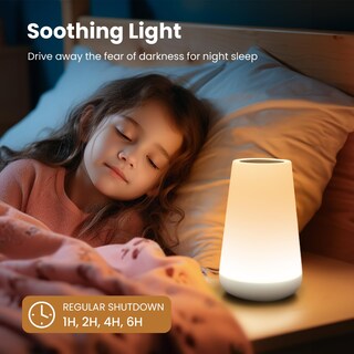 Foto 4 | Foto 4 | Lámpara Thausdas Luz Nocturna Táctil Con 5 Niveles De Brillo Y 13 Colores - Venta Internacional.