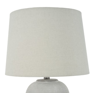 Foto 6 | Foto 6 | Lámpara Nourison Home Vintage De Cerámica Gris De 58 Cm Con Pantalla - Venta Internacional.