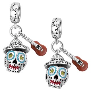 Foto 1 | Foto 1 | Charm Día De Muertos Mxpcf-002 2piezas Plata S925 Chapa Multicolor