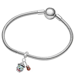 Foto 3 | Foto 3 | Charm Día De Muertos Mxpcf-002 2piezas Plata S925 Chapa Multicolor