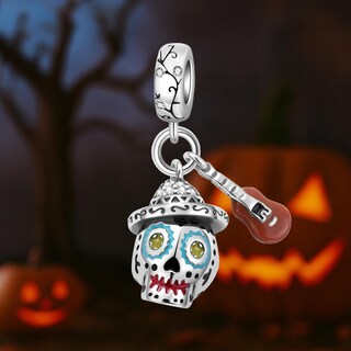 Foto 4 | Foto 4 | Charm Día De Muertos Mxpcf-002 2piezas Plata S925 Chapa Multicolor