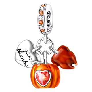 Foto 2 | Foto 2 | Dije Calabaza Corazón Mxphs-001 1pieza Plata S925 Chapa Multicolor