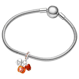 Foto 3 | Foto 3 | Dije Calabaza Corazón Mxphs-001 1pieza Plata S925 Chapa Multicolor