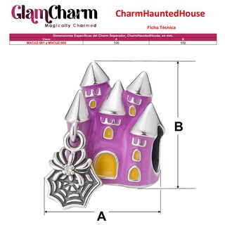Foto 5 | Foto 5 | Charm Casa Encantada Plata Mxcuz-001 1pieza Plata S925 Chapa Multicolor