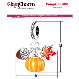 Foto 5 | Foto 5 | Charm Otoño Plata Mxpfl-002 2piezas Plata S925 Chapa Multicolor