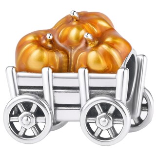 Foto 2 | Foto 2 | Charm Calabaza Otoño Mxcux-001 1pieza Plata S925 Chapa Multicolor