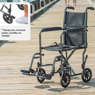 Foto 4 | Foto 4 | Silla de Ruedas de Acero con Brazos Fijados