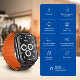 Foto 3 | Foto 3 | Smart Watch Bluetooth Touch Amoled  2''  1 Atm  22 Mm