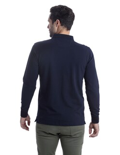 Foto 4 | Foto 4 | Playera Tipo Polo Hombre Kenneth Cole Kcoi25pol31 Azul Marino Manga Larga Casual