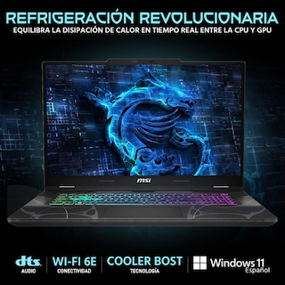 Foto 3 | Foto 3 | Laptop Gamer Msi Cyborg 17 Nvidia Geforce Rtx 5060 Intel Core I7 240h 16gb Ram 1tb Ssd 17.3'' Teclado En Español + Mochila