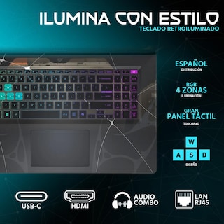 Foto 4 | Foto 4 | Laptop Gamer Msi Cyborg 17 Nvidia Geforce Rtx 5060 Intel Core I7 240h 16gb Ram 1tb Ssd 17.3'' Teclado En Español + Mochila