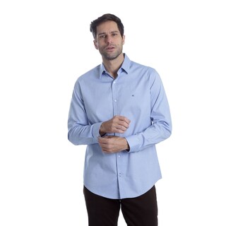 Foto 1 | Foto 1 | Camisa Hombre Kenneth Cole Kcoi25cams40 Azul Slim Fit Manga Larga
