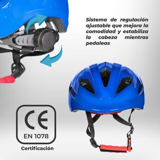 Foto 4 | Foto 4 | Casco Para Bicicleta Gospel Con Luz Talla S Sl712 Color Azul