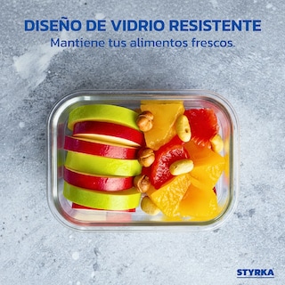 Foto 4 | Foto 4 | Juego De Contenedores De Vidrio 3 contenedores con 3 tapas (6 Piezas) Styrka