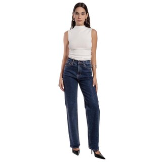 Foto 4 | Foto 4 | Pantalón Wide Leg Mujer Balam Bl7241 Azul Oscuro