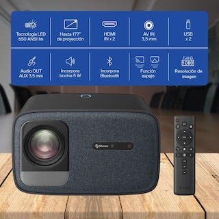 Foto 3 | Foto 3 | Proyector Multimedia Home Theater Full Hd De 20 200 Lm (650 Ansi Lm) Con Función Espejo Bluetooth