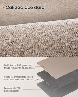 Foto 4 | Foto 4 | Alfombra Antideslizante SongmicsHome 61 x 183 cm