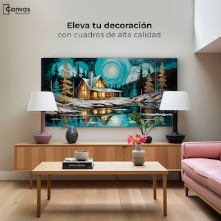 Foto 1 | Foto 1 | Cuadro Decorativo Para Comedor Refugio Del Lago 120x60
