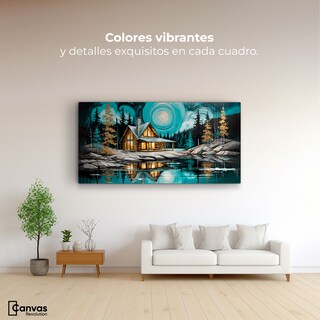 Foto 2 | Foto 2 | Cuadro Decorativo Para Comedor Refugio Del Lago 120x60