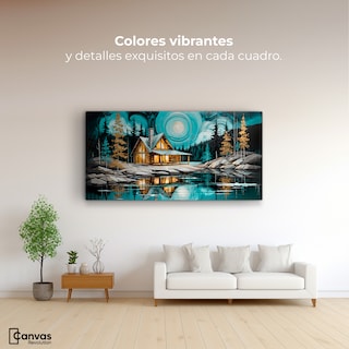 Foto 3 | Foto 3 | Cuadro Decorativo Para Comedor Refugio Del Lago 120x60