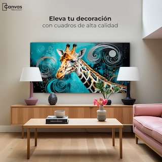 Foto 1 | Foto 1 | Cuadro Decorativo Para Comedor Jirafa En Silencio 120x60