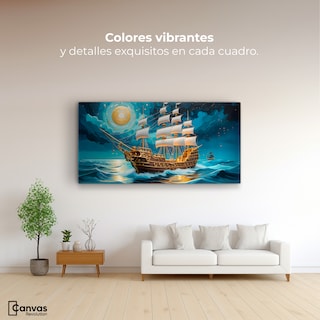Foto 2 | Foto 2 | Cuadro Decorativo Para Comedor Barco Del Horizonte 120x60