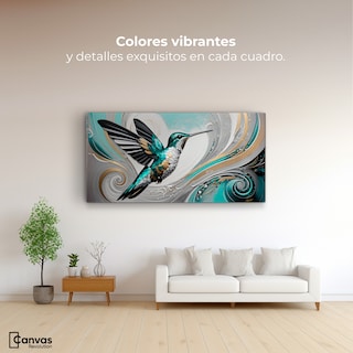 Foto 2 | Foto 2 | Cuadro Decorativo Para Comedor Colibrí Paraíso 120x60