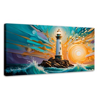 Foto 3 | Foto 3 | Cuadro Decorativo Para Comedor Faro Del Mar Azul 120x60